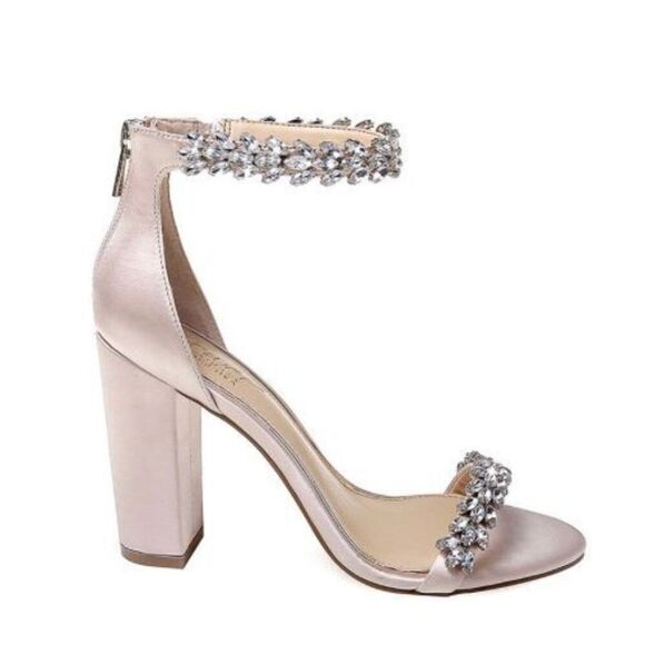 Badgley Mischka Mayra Ankle Strap Evening Shoe Size 6 New - Picture 3 of 11